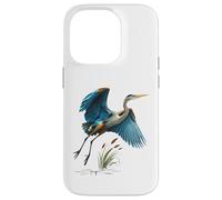Blue Heron Flying - Diseño de pantano de vida silvestre para observación de aves Carcasa para iPhone 14 Pro