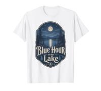 Blue Hour at The Lake Badge Lakecore Aesthetic Camiseta