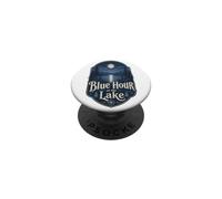 Blue Hour at The Lake Badge Lakecore Aesthetic PopSockets PopGrip Adhesivo
