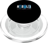 Blue Hustle Harder Blue Graphic PopSockets PopGrip para MagSafe