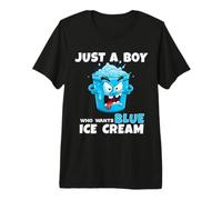 Blue Ice Cream Just a Boy - Helado Azul Camiseta Premium