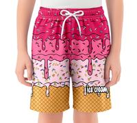 Blue Ice Drip - Traje de baño para niños y bebés, pantalones cortos de verano para la playa, talla 2T-XL, pantalones cálidos para niñas pequeñas, hot pink, 5-6 años