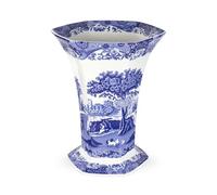 Blue Italian Spode Florero Hexagonal
