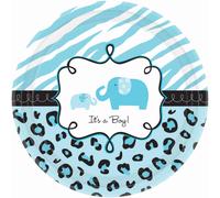 Blue """"It's a Boy"""" Sweet Safari Plates
