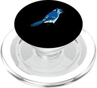 Blue Jay Bird Steller's Jay Artístico Animal Birdwatcher PopSockets PopGrip para MagSafe
