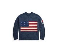Blue Jersey con bandera y corazón "Polo" S