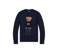 Blue Jersey de algodón y lino con Polo Bear XS