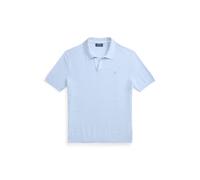 Blue Jersey estilo polo de algodón y lino XXL
