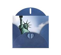 Blue JKIEGOQ - Tarjeta de felicitación con diseño de estatua de la libertad en Nueva York, 10 x 15 cm, para Navidad, día de San Valentín, boda, tarjetas de invitación a fiestas