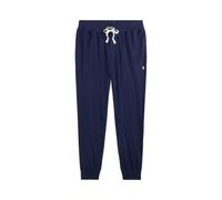 Blue Joggers de pijama de punto de algodón L