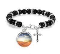 Blue Journey Silk Road Camel Desert - Pulsera de cuentas bohemias