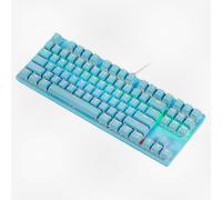 (Blue) K70 RGB Backlit Wired Mechanical Gaming Keyboard for PC and Desktop Computers