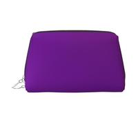 Blue Lake with White Clouds Print Chic Travel Makeup Bag Cute Cosmetic Pouch for Women for Purse and On-the-Go Use, Color morado oscuro, One Size, Clásico