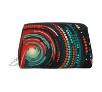 Blue Lake with White Clouds Print Chic Travel Makeup Bag Cute Cosmetic Pouch for Women for Purse and On-the-Go Use, Puntos coloridos, One Size, Clásico