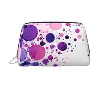 Blue Lake with White Clouds Print Chic Travel Makeup Bag Cute Cosmetic Pouch for Women for Purse and On-the-Go Use, Parches multicolores, One Size, Clásico