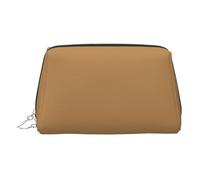Blue Lake with White Clouds Print Chic Travel Makeup Bag Cute Cosmetic Pouch for Women for Purse and On-the-Go Use, Brown, One Size, Clásico