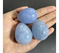 Blue Lapis Lazuli Egg Polished Stone Crystal Home Decor
