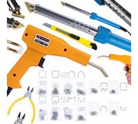 Blue Lark BL80W Serie Electric S - Soldador de hierro (80 W, incluye grapadora para plástico en maletín, 200 grapas + 800 grapas, 8 variedades)