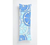 Blue Lemon Body Pillow Case Cover 50x135cm, Long Backrest Cushion Pillow Protector with Zipper, Decorative Bedding Pillowcase, Soft Body Pillow Cover for Couch Bedroom Abstract