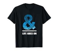 Blue & Life Goes On Blue Graphic Camiseta