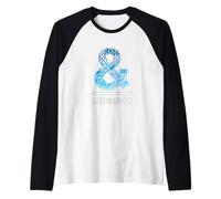 Blue & Life Goes On Blue Graphic Camiseta Manga Raglan