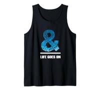 Blue & Life Goes On Blue Graphic Camiseta sin Mangas