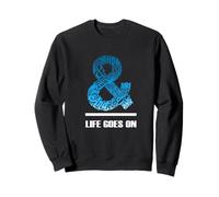 Blue & Life Goes On Blue Graphic Sudadera