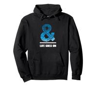 Blue & Life Goes On Blue Graphic Sudadera con Capucha
