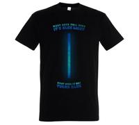 Blue Light Men's T-Shirt Rambo Quote Movie Blue Light Quote Glow in The Dark Movie- Black 3XL