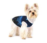 Blue Lights in The City at Night - Camisa de algodón suave y transpirable para perros, gatos, niños, niñas, mascotas, adecuada para mascotas pequeñas