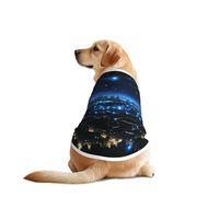 Blue Lights in The City at Night - Camisa para perros grandes y medianos, camiseta de malla transpirable para mascotas, perfecta para el uso diario y ocasiones especiales