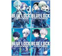 Blue Lock: Episode Nagi Manga Series 4-Book Collection Set - High-Stakes Soccer Spin-Off Featuring Genius Forward Seishiro Nagi