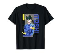 Blue Lock Rin Itoshi The Captain Big Chest Neon Portrait Camiseta
