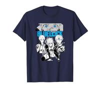 Blue Lock Seishiro Nagi Multiple Scenes Big Chest Portrait Camiseta, Hombre, Azul Marino, XL