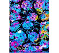 Blue Majestic, Water Colored, Electric, Ethereal Roses, Star-Detailed, 8x11 Page, Hardcover Journal, Art Pad, Sketchbook, Drawing Book: Created With ... By: Artist Mary Elisabeth Linder @ MaryEMade