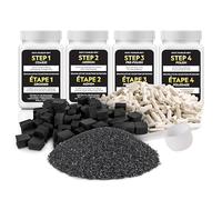 Blue Marble National Geographic Accesorios para Pulidora de Rocas - Abrasivo a Granel de Carburo de Silicio en 4 Fases, 680 g de Medios Cerámicos y GemFoam Medio de Pulido