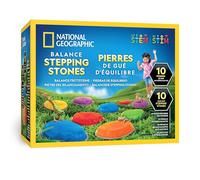 Blue Marble National Geographic Piedras de Equilibrio para Niños - 10 Piedras Duraderas Antideslizantes para Desarrollar Habilidades Motoras y Equilibrio
