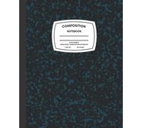 Blue Marble Wide Ruled Composition Notebook: Classic composition book for Students, Teachers, Writers, Professionals | Lightly lined Pages