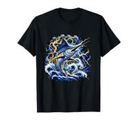 Blue Marlin Lightning Storm Pesca en Alta mar Camiseta