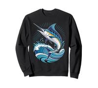 Blue Marlin Ocean Graphic Fishing Sudadera