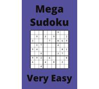 Blue Mega Sudoku Book, 9x9 Puzzles, 200 Pages, 5x8, Very Easy