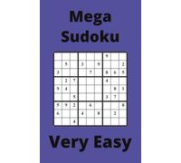 Blue Mega Sudoku Book, 9x9 Puzzles, 250 Pages, 5x8, Very Easy