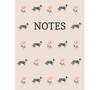 Blue Merle Collie Notebook,: Border Collie, Peony, Journal, Notes, Exercise Book, Dog Breed, Dog Lover, Sheepdog, Gift, Birthday, Christmas, Stocking ... 8.5 X 11 Inches, Paperback, 120 pages,