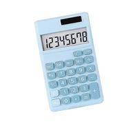 (Blue) Mini Solar Computer, Basic Calculator, Simple Graphing Calculator for Science Students, Mini Calculator
