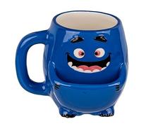 Blue Monster - Taza de café con compartimento para galletas