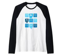 Blue Moods Blue Graphic Camiseta Manga Raglan