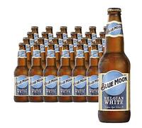BLUE MOON Brewing Company Belgian White - alc. 5,4% vol. - Cerveza Artesanal de Estilo Belgian White - caja con 24 Botellas de 330 ml