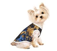 Blue morning glories - Camiseta personalizada para mascotas con estampado de glorias de la mañana azul para perros y gatos pequeños, medianos y grandes