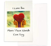 Blue Mountain Arts Greeting Card I Love You More Than Words Can Say