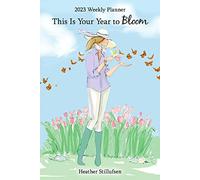 Blue Mountain Arts Heather Stillufsen - Agenda semanal y mensual de 2023 con mensaje inspirador y motivacional para ella, 20 x 15 cm